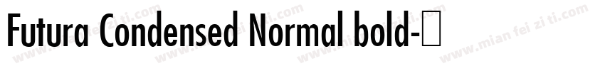 Futura Condensed Normal bold字体转换